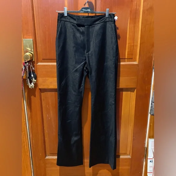 New Ted Baker London Demyat Velvet Kick Flare Trousers - Picture 4 of 15